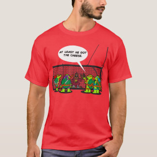 Camiseta Ninjas Engraçados Tartaruga Hilária Armadilha Rato