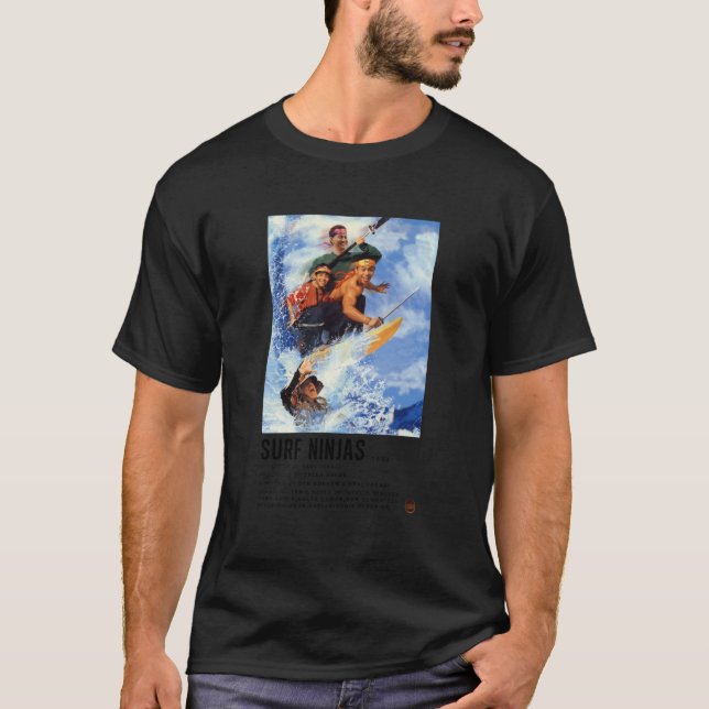 Camiseta Ninjas que Surf Poster (Frente)