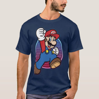 Camiseta Nintendo Super Mario Neon Power Jump Hero funny fr
