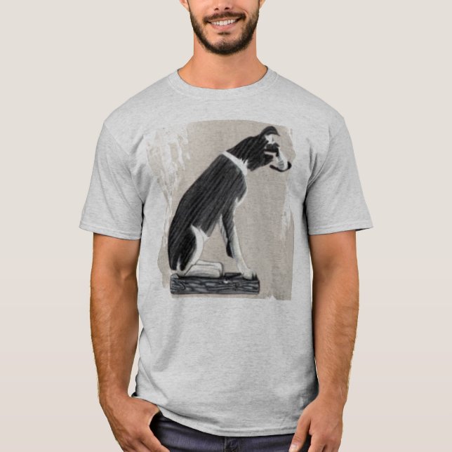 Camiseta Nipper, A Arte de Desenho do Cão RCA (Frente)