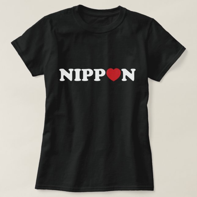 Camiseta Nippon Love Heart-Shirt (Frente do Design)
