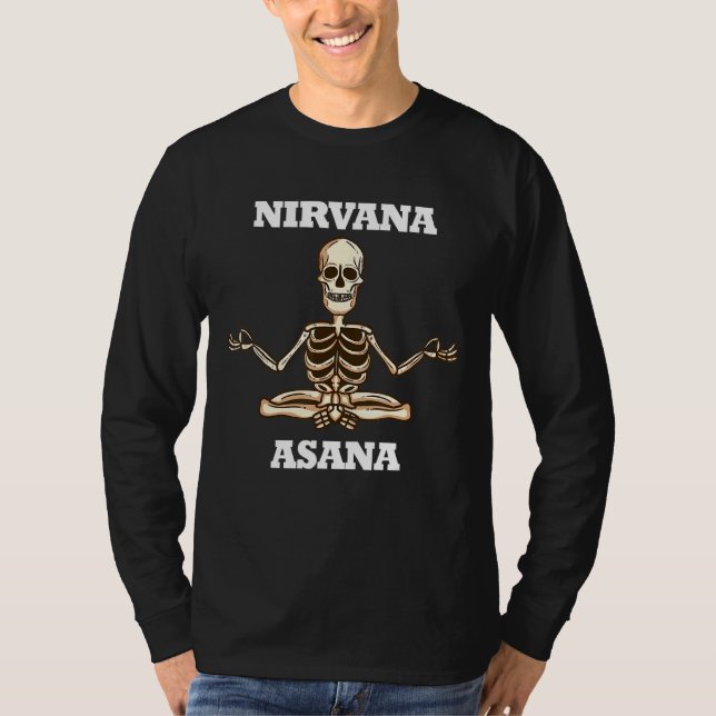 Camiseta Nirvana Asana Skeleton Medeton Energy (Frente)