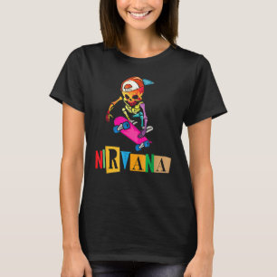 Camiseta Nirvana Skateboard Skelton