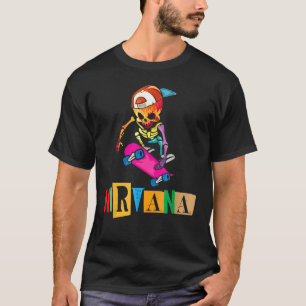 Camiseta Nirvana Skateboard Skelton