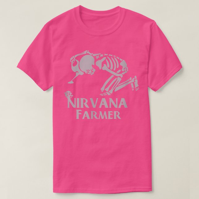 Camiseta nirvana Skeleton Farmer  (Frente do Design)