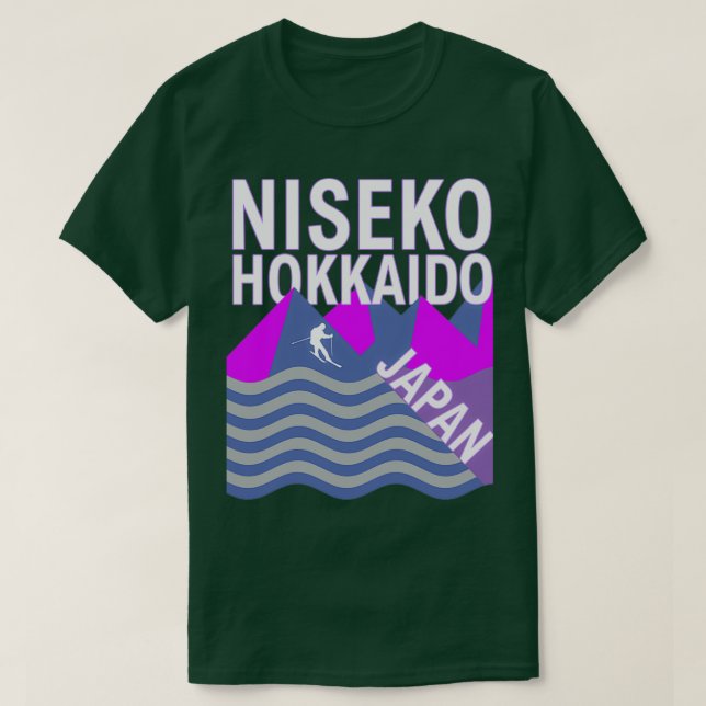 Camiseta Niseko Hokkaido Island Japão Ski Resort Snowboard  (Frente do Design)