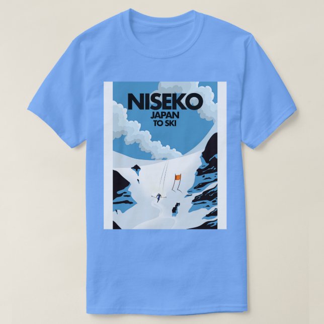 Camiseta Niseko Japan ski impressão (Frente do Design)