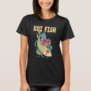Camiseta Nishikigoi Japonês Tradicional Koi Fish Koi Fish K
