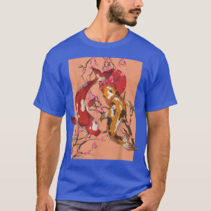 Camiseta Nishikigoi Sakura Cherry Blossom Taisho Sanke Koi