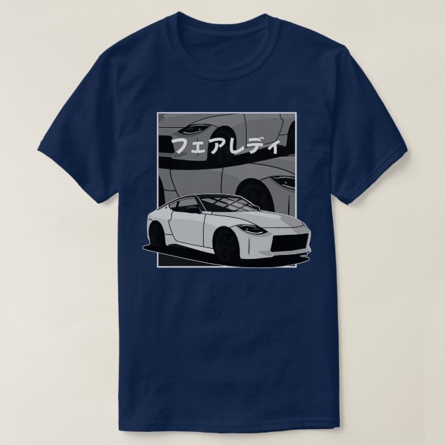 Camiseta Nissan 400z z35 Histórias em quadrinhos japonesas (Frente do Design)