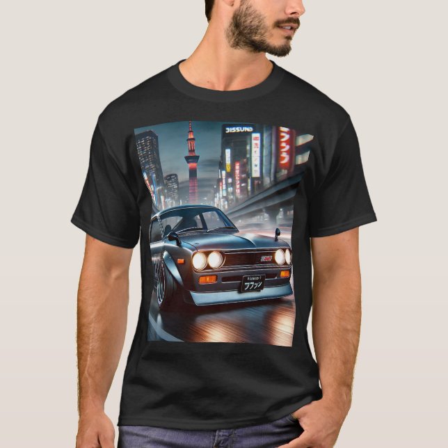 Camiseta Nissan Datsun 510 Japanese Car tokyo (Frente)