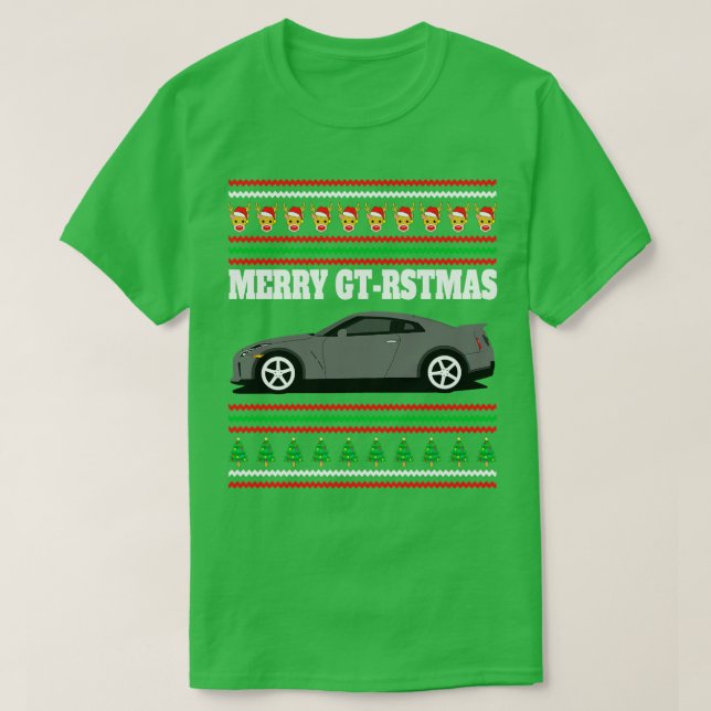 Camiseta Nissan GTR R35 Feliz Gtrstmas (Frente do Design)