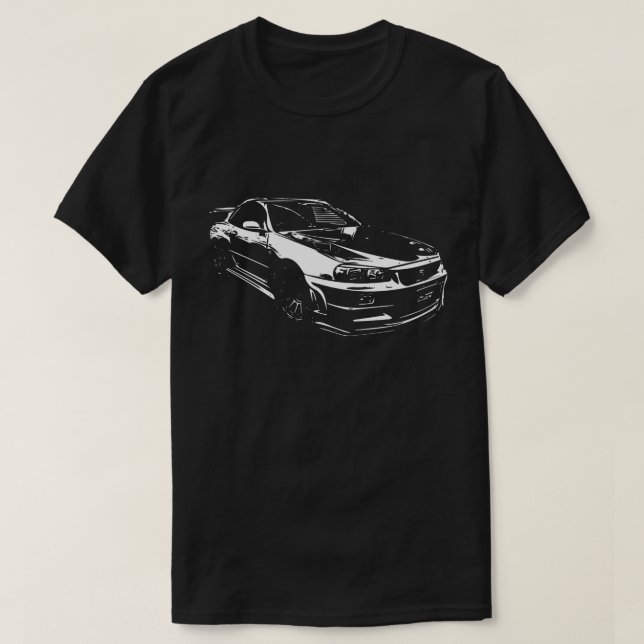 Camiseta "Nissan SKYLINE Graphic (Frente do Design)