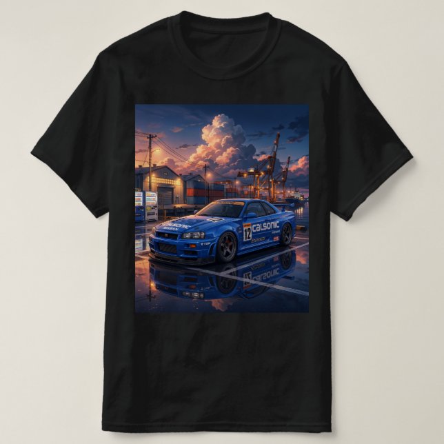 Camiseta Nissan Skyline GT-R R34 (Frente do Design)