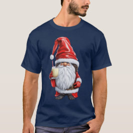Camiseta Nisse Gnomo Gonk Norueguês Com Um Copo De Ovo
