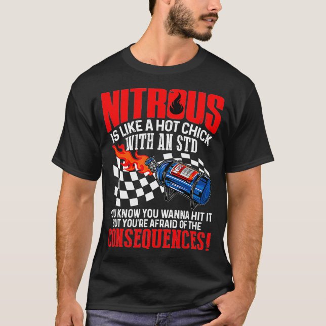 Camiseta Nitro É Como Um Pintinho Quente Com Um DST Que Voc (Frente)