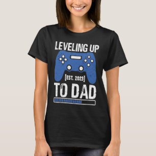 Camiseta Níveis Até Pai De 2023 Anúncio De Gravidez Pa