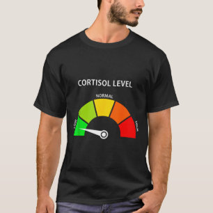 Camiseta Níveis baixos de cortisol v meme