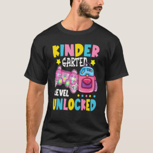 Camiseta Níveis do jardim de infância Desbloqueadas Vídeo G