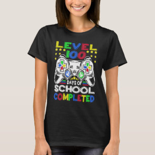 Camiseta Nível 100 Dias De Escola Completados 100º Dia Game