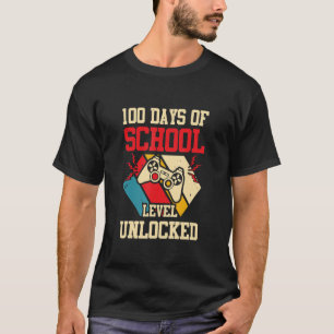 Camiseta Nível 100 Dias de Escola Concluída Retro Vintage G