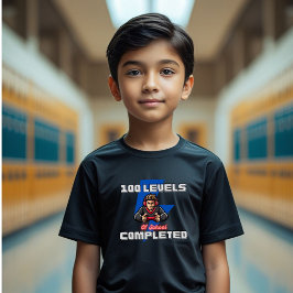 Camiseta Nível 100 dias de escola infantil completa