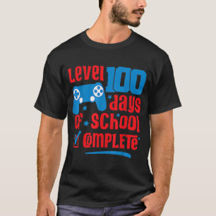 Camiseta Nível 100 Dias De Jogo De Jogador Desbloqueado Da