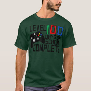 Camiseta Nível 100 Dias De Jogo De Jogador Desbloqueado Da