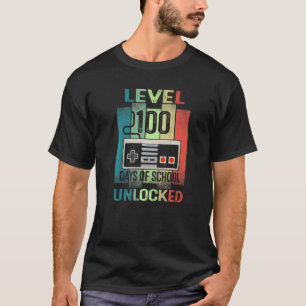 Camiseta Nível 100 Dias De Jogos Desbloqueados Na Escola