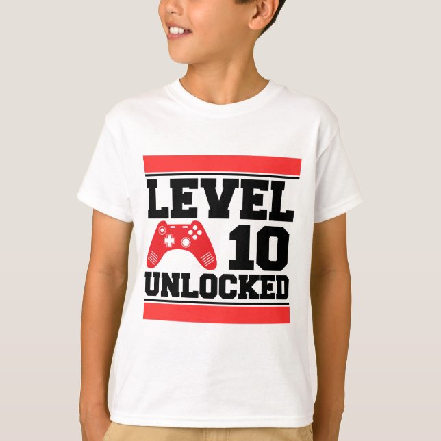 Camiseta Nível 10 Desbloqueado (Frente)