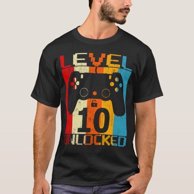Camiseta Nível 10 desbloqueado (Frente)