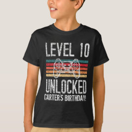Camiseta Nível 10 Desbloqueado 10º aniversário