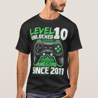 Camiseta Nível 10 Desbloqueado Espetacular Jogo de Vídeo 20