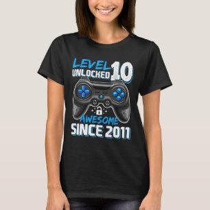 Camiseta Nível 10 Desbloqueado Espetacular Jogo de Vídeo 20