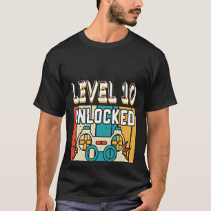 Camiseta Nível 10 Desbloqueado Incrível Desde 2012 10º Aniv