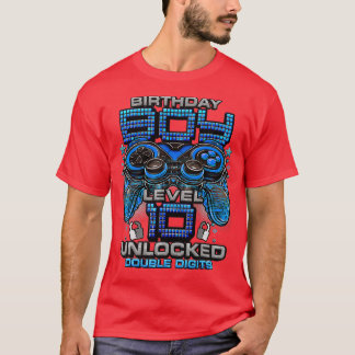 Camiseta Nível 10 Desbloqueado Incrível Desde 2013 10º Aniv