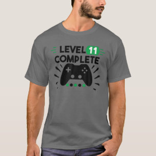 Camiseta Nível 11 Consola de Jogos de Tee Complete Video Ga