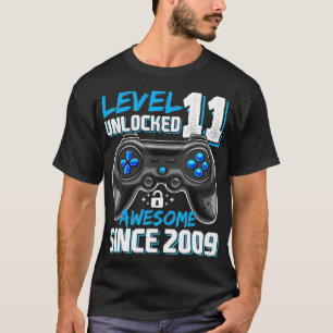 Camiseta Nível 11 Desbloqueado Incrível 2009 Vídeo Game