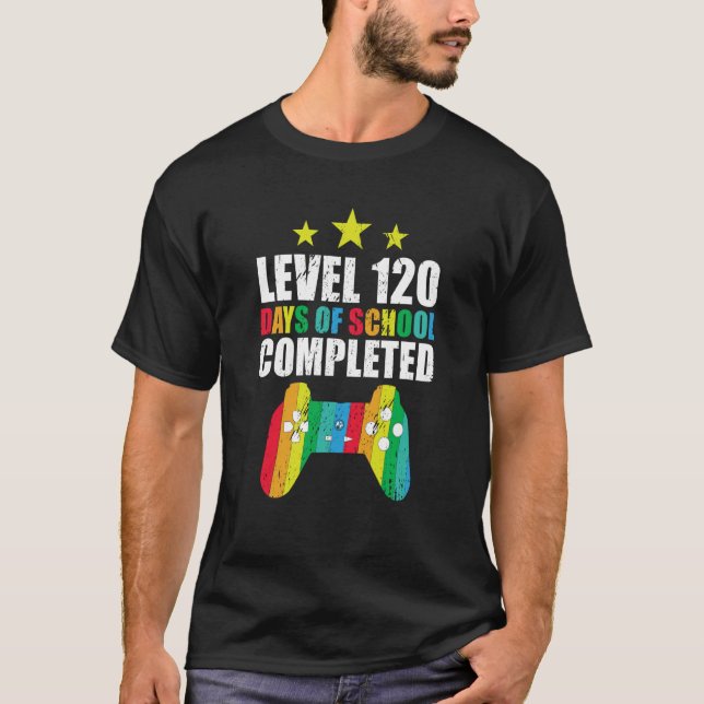 Camiseta Nível 120 Dias De Conclusão Escolar (Frente)