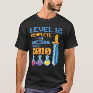 Camiseta Nível 12 12 de jogos de vídeo desbloqueados Festa 