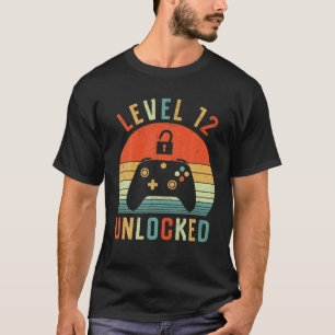 Camiseta Nível 12 Aniversário do 12 de Vintage do Jogador d