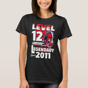 Camiseta Nível 12 anos desbloqueado desde 2011 para o jogad