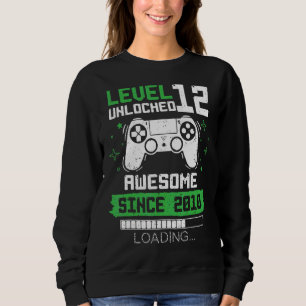 Camiseta Nível 12 Desbloqueado Incrível Desde 2010 Gamer 12