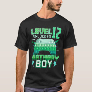 Camiseta Nível 12 - Jogo De Gamepad De Pop De Aniversário D