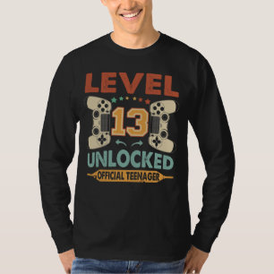 Camiseta Nível 13 13 de Adolescente Oficial Desbloqueado A