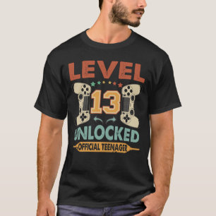 Camiseta Nível 13 13 de Adolescente Oficial Desbloqueado A