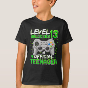 Camiseta Nível 13 13 de Adolescente Oficial Desbloqueado An