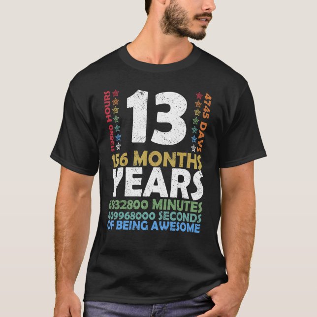Camiseta Nível 13 13 de jogos de vídeo desbloqueados Festa  (Frente)