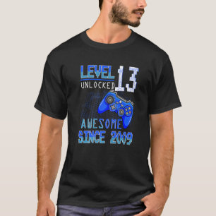 Camiseta Nível 13 - Aniversário do Gamer 13 2009 Desbloquea