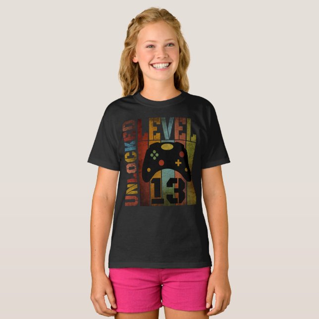 CAMISETA NÍVEL 13 DESBLOQUEADO (Frente Completa)